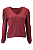 Blusa Manga Longa Luiza Rib Feminina - Imagem 14