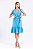 Vestido Crepe Midi Detalhe Babado Lara Feminino - Imagem 1