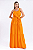 Vestido Longo Viscose Mel Feminino - Imagem 4