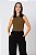 Cropped Decote Careca Canelada Eloá Feminino - Imagem 1