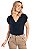 Blusa Manga Curta Decote V Melinda Feminina - Imagem 18