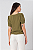 Blusa Decote V Crepe Manga Curta Jasmine Feminina - Imagem 13