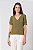 Blusa Decote V Crepe Manga Curta Jasmine Feminina - Imagem 16