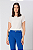 Blusa Manga Curta Crepe Jully Essential Feminina - Imagem 3