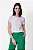 Blusa Manga Curta Crepe Jully Essential Feminina - Imagem 4