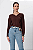 Blusa Decote V Manga Longa Feminina - Imagem 23