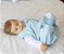Saco de dormir para bebê com pezinho em Microsoft Azul Estrela [Inverno] - Imagem 2