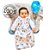 Saco para bebê dormir malha 100% algodão estampado (verão) - Imagem 1