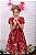 Vestido de festa infantil Petit Cherie floral vermelho - Imagem 3