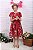 Vestido de festa infantil Petit Cherie floral vermelho - Imagem 2