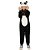 Macacão bebê inverno pijama panda preto - Imagem 1