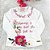 Conjunto infantil Munliê inverno blusa e calça flare floral pink - Imagem 3