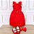 Vestido de festa infantil Minnie em tule vermelho Mon Sucré Tamanho 1 - Imagem 2