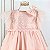 Vestido de festa bebê Petit Cherie renda e tule luxo rosa - Imagem 2