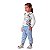 Conjunto infantil Petit Cherie inverno blusa calça jeans jogger - Imagem 1