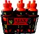 KIT COM 6 GARRAFINHAS DE 750 ML E UMA CESTINHA DIVERSAS CORES - Imagem 1
