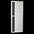 Porta Requinte Branca 210x80 Abe Esquerda, Vidro Incolor - Imagem 1