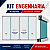 Kit Engenharia para Instalação 4 Folhas (sem vidro) - Imagem 1
