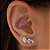 Brinco Ear Cuff zircônias brancas quadradas em prata 925 - Imagem 2