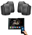 Kit  Som Ambiente Amplificador Parede 8 Pol Touch Android 8.1 c/ 4 Caixas Externas Frahm - Imagem 1