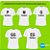 Kit c/ 10 camisetas 100% Poliéster branca - Imagem 2