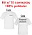 Kit c/ 10 camisetas 100% Poliéster branca - Imagem 1