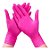 Luva Nitrílica s/ Pó Rosa c/ 100 Vabene P - Imagem 2
