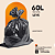 Saco de Lixo Preto 60L c/100 Leve - Imagem 1