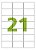 Etiqueta A4360 Caixa 100 Folhas 21 Etiquetas Por Folha A4 - Imagem 1