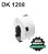 Rolo de Etiqueta Dk 1208 ECO Com Suporte 38mm X 90mm Compatível Brother QL - Imagem 1
