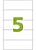 CA4347 - 5 etiquetas por folha 50 folhas - 150mm x 49mm - A4347 - Imagem 1