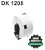 10 rolos de Etiqueta Dk 1208 ECO com 1 Suporte 38mm X 90mm Compatível Brother QL - Imagem 1