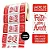 1000 Lacre De Segurança Delivery Ifood Rappi Doces Cookies Vermelho 90mm X 35mm - Imagem 3