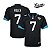 Camisa Esporte Futebol Americano NFL Jacksonville Jaguars Nick Foles Número 7 Preta - Imagem 1