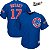 Camisa Esportiva Baseball MLB Chicago Cubs Kris Bryant  Numero 17 Azul - Imagem 1