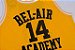 Camiseta Regata Esporte Basquete Um Maluco no Pedaco Bel Air Academy Will Smith Numero 14 Amarela - Imagem 4