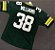 Camisa Esportiva Futebol Americano NFL Green Bay Packers Classic Tramon Williams Numero 38 Verde - Imagem 3