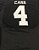 Camisa Esportiva Futebol Americano NFL Oakland Raiders Derek Carr numero 4 preta - Imagem 3