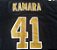 Camisa Esportiva Futebol Americano NFL New Orleans Saints Kamara Numero 41 Preta - Imagem 3