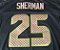 Camisa Esportiva Futebol Americano NFL Seattle Seahawks Sherman Numero 25 Azul - Imagem 3