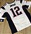 Camisa Esportiva Futebol Americano NFL New England Patriots Tom Brady Numero 12 Branca - Imagem 3