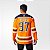 Camisa Esportiva Hockey NHL Edmonton Oilers Connor Mcdavid Numero 97 Laranja - Imagem 2