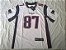 Camisa Esportiva Futebol Americano NFL New England Patriots Rob Gronkowski Número 87 Branca - Imagem 3