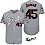 Camisa Esportiva Baseball MLB Chicago White Sox Michael Jordan Número 45 Cinza - Imagem 1
