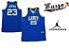 Camiseta Regata Basquete Colegial Laney High School Michael Jordan Número 23 Azul - Imagem 1