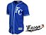 Camisa Esporte Baseball MLB Kansas City Royals Salvador Perez Número 13 Azul - Imagem 1