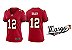Camisa Nike Esporte Futebol Americano NFL Tampa Bay Buccaneers Tom Brady Número 12 Vermelha Feminina - Imagem 1