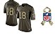 Camisa Esporte Futebol Americano NFL Denver Broncos Peyton Manning Número #18 Salute Militar Verde - Imagem 1