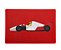 Tapete capacho esporte Temático Fórmula 1 Ayrton Senna Vermelho - Imagem 1