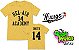Camisa Esporte - Série Um Maluco No Pedaço Bel Air Academy Will Smith Número 14 Amarela - Imagem 1